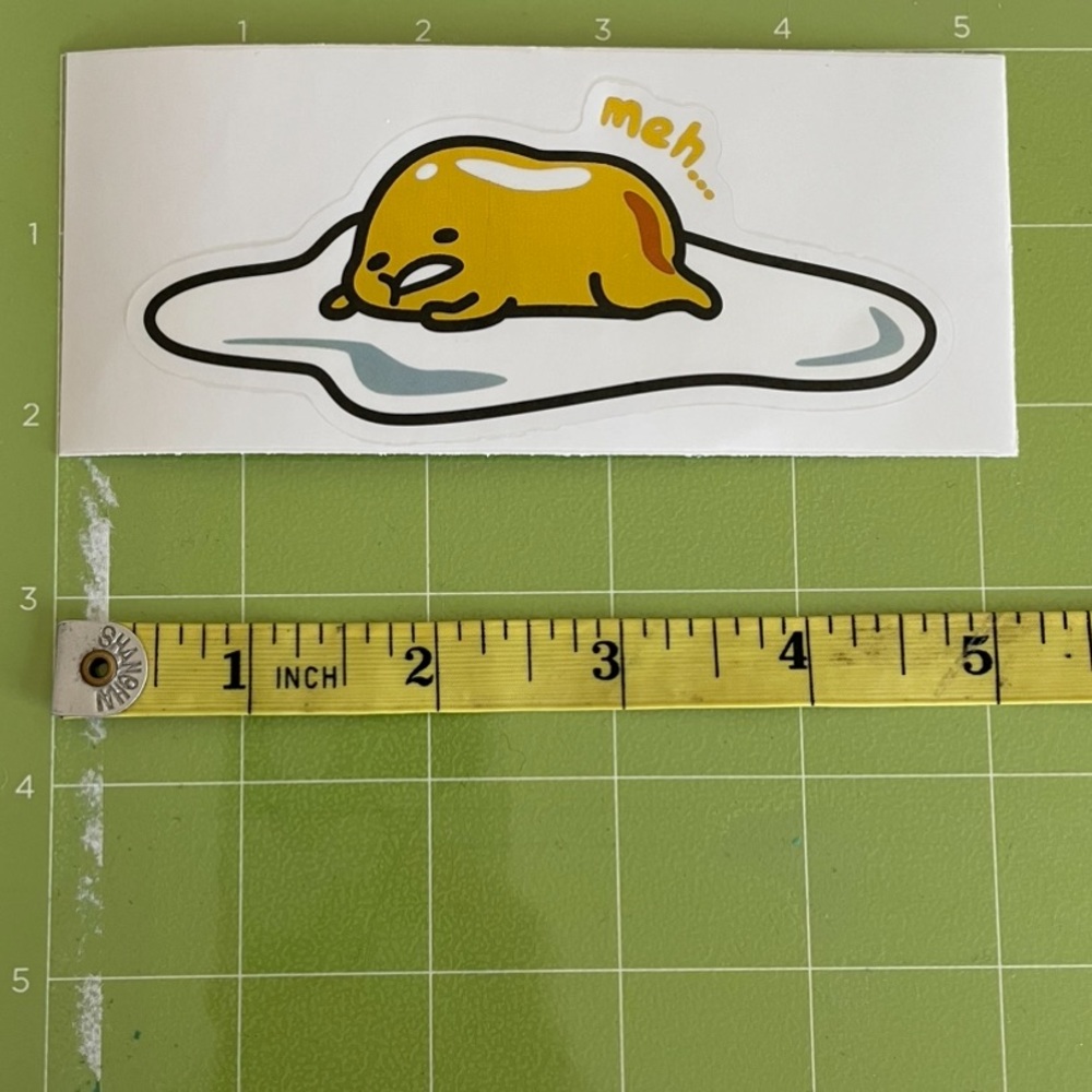 🌻10/$10🌻 Gudetama The Lazy Egg Foiled Decal Sticker